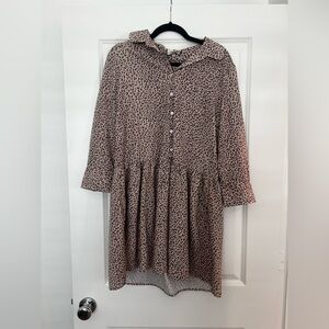 Tuckernuck Leopard Print Hayes Mini Dress Brown